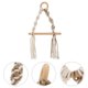 thumbnail image 3 of Estante para pañuelos de cuerda de lino y algodón tejido, estante para pañuelos montado en la pared, decoración del hogar (Color HOMEMAXS 12232857-MX, 3 of 6