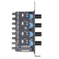 thumbnail image 3 of Computer Case Fan Speed Controller IDE/SATA 1 To 8 Way Hub 3Pin/4-Pin Stepless Variable Speed Radiator Controller For PC SATA 4 Control 8 Other, 3 of 5