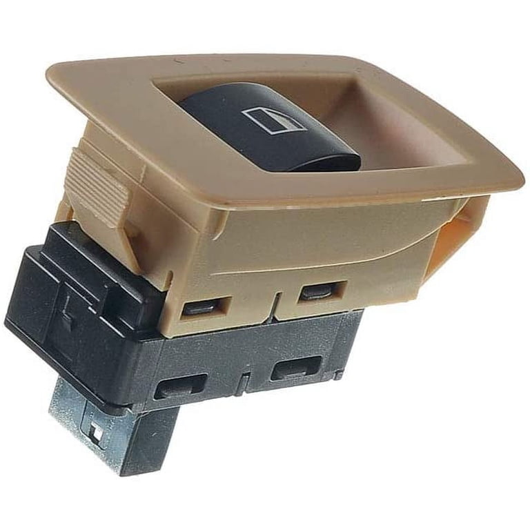 A-Premium Cream Color Power Window Switch - Front Right Passenger Side Replacement For BMW 3 Series, X5, X6 (Fits #61316945874)