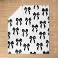 thumbnail image 3 of Erosebridal Black Bow Blanket Kawaii Cute Bowknot Plush Throw Blanket Throw 50"x60" Room Decor Dreamy Princess Bow Flannel Fleece Blanket, 3 of 5