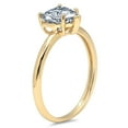 thumbnail image 3 of 2 ct Heart Cut Natural Sky Blue Topaz Solitaire 18K Yellow Gold Womens Engagement Ring, 3 of 5