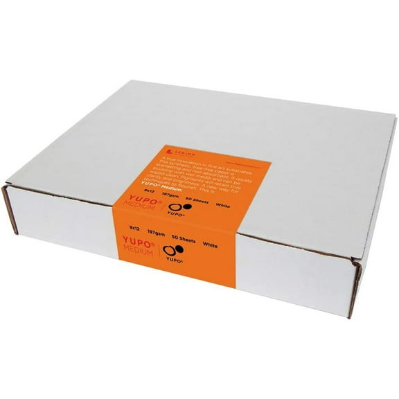 Legion Yupo Synthetic Paper - 9" x 12", Bright White, 74 lb, 50 Sheets