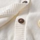 thumbnail image 5 of Blusas y camisas de manga larga con cuello redondo Cárdigan de punto de polar de manga larga con corazón pequeño bordado para niños Suéter de cuello redondo de manga larga para niñas Top de poliéster, 5 of 9