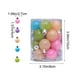 thumbnail image 3 of Juego de adornos de bola de Navidad Macaron | Plástico multicolor, 6 cm, decoraciones para árboles navideños irrompibles • Ligero | Fácil de colgar | Ideal para fiestas, bodas, decoración del hogar, 3 of 7