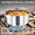 thumbnail image 4 of 15 Piece Stainless Steel Cookware Set, Pots and Pans Set with Lids Non Toxic, Kitchen Induction Cookware with Utensil Sets For Oven & Dishwasher ,Heavy Premium Kitchen Cooking, 4 of 10