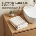 thumbnail image 5 of Unique Bargains Cotton Waffle Textured Hand Towels Milky White 4pcs 29" x 13", 5 of 8