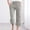 AA-Gray, variant on Jsaierl Plus Size Linen Capris Pants for Women Summer Elastic Waist Pant Casual Drawstring Comfy Trousers Solid Color Yoga Beach Pants