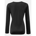 thumbnail image 5 of Women Shirts V Neck Long Sleeve Tops T-Shirt Basic Tees, 5 of 5