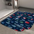 thumbnail image 2 of 1pc Christmas Pattern Absorbent Non-Slip Bathroom Thickened Flannel Rug Decor,Soft,Quick Drying,Suitable For Indoor/outdoor Use,Bathrooms,Bedrooms,Kitchens,Terrace,Laundry Rooms,16"x24", 2 of 9