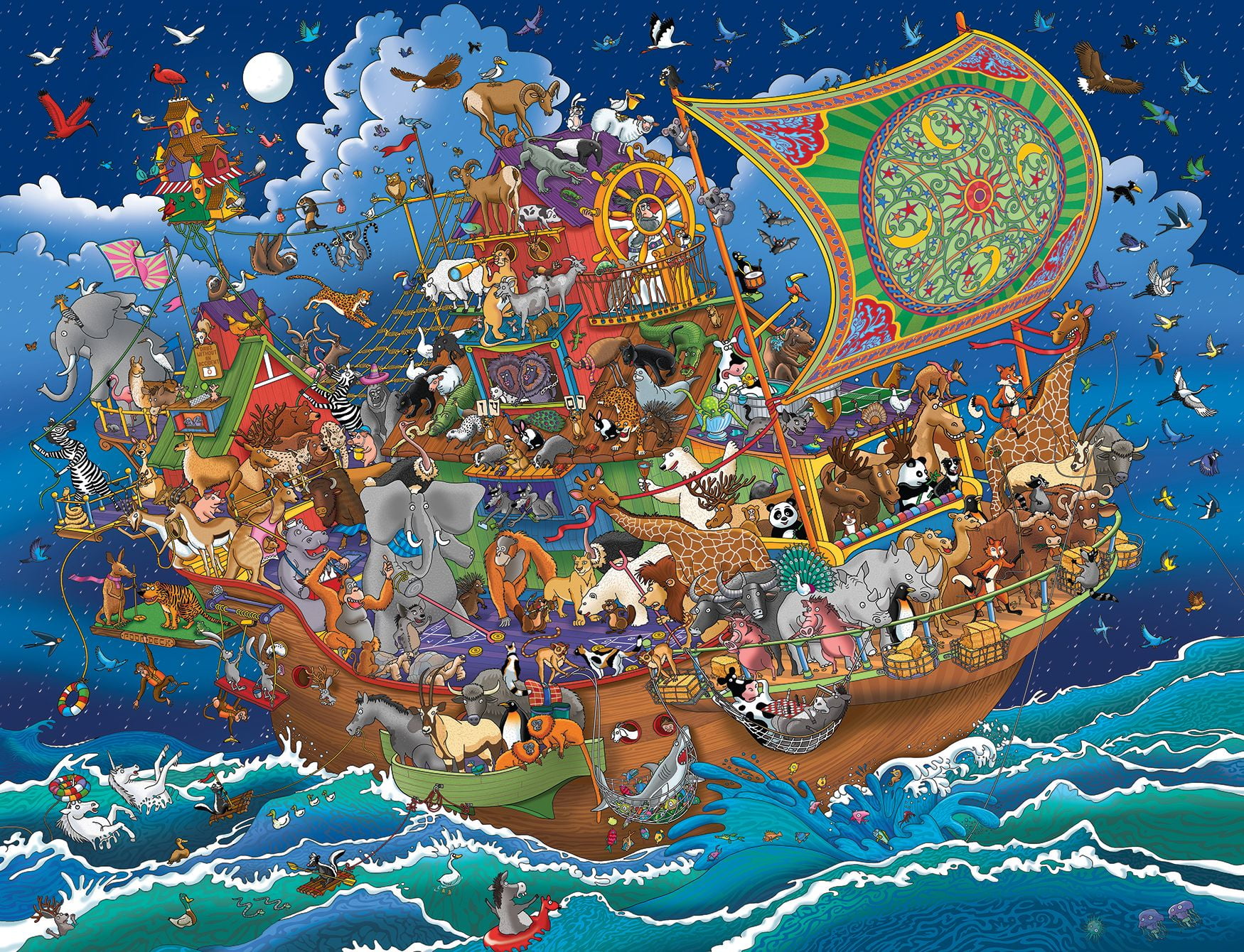 Noah's Ark Before the Rain by Steve Crisp 300-Piece Puzzle