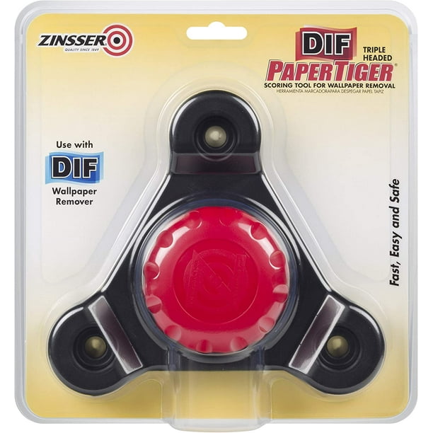 Zinsser 2976 Paper Tiger Free Floating Self Aligning Triple Head Wallpaper Remover Tool 1 In L X 3 In W Steel Teeth Item Weight 0 4 Lb By Brand Zinsser Walmart Com Walmart Com