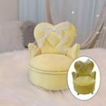 thumbnail image 4 of kurtrusly Chic Jewelry Storage Case for Girls Women Rings Necklace Chair Cream Yellow, 4 of 8