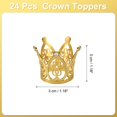 thumbnail image 2 of Uxcell 24Pcs Mini Toppers de Pastel en Forma de Corona, Aleación Reina Princesa Pequeña Corona Dorada en Forma de Corazón, Pequeña Corona de Corazón, 2 of 6