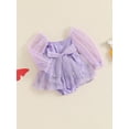 thumbnail image 3 of Suealasg Baby Girls Romper Dress 3 6 12 18 24 Months Long Sleeve Butterfly Print Romper Dress Infant Girls Princess Photo Shoot Outfits, 3 of 7