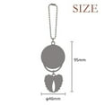 thumbnail image 2 of Please Line UP Black Symbol Car Keychain Angel Wing Pendant, 2 of 4