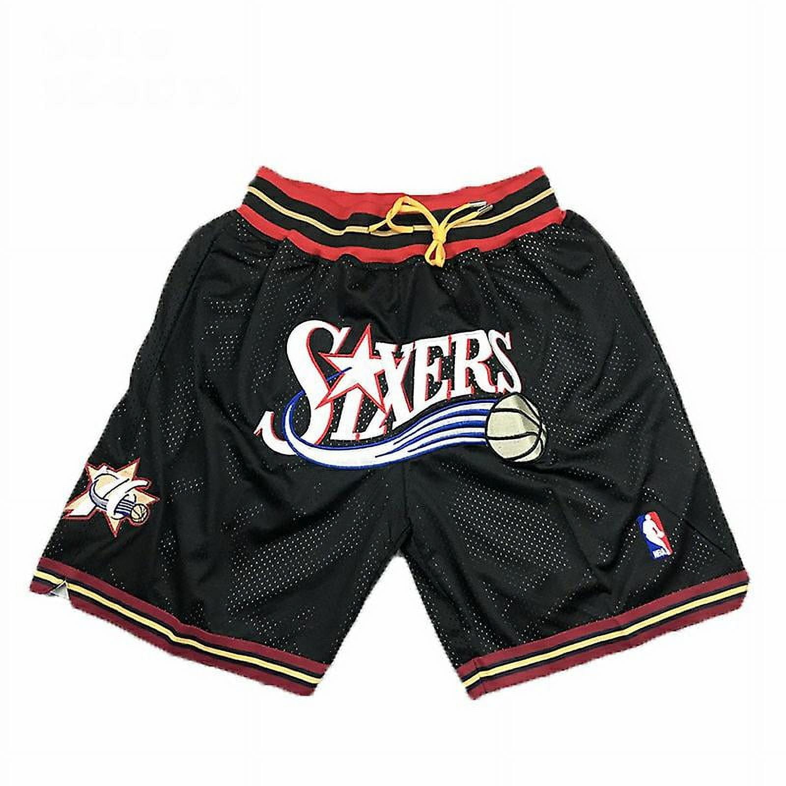 76ers Sixers Vintage Just Don Large Mesh Embroidered Basketball