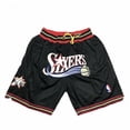 thumbnail image 1 of 76ers Sixers Vintage Just Don Large Mesh Embroidered Basketball Pants-YOUYOU, 1 of 3