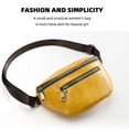 thumbnail image 5 of WIZUTIZ Fanny Packs for Women Womens with Adjustable Strap Zipper Pockets Medium Solid Bags Water Resistant Lightweight Bag 1 PC Yellow, 5 of 6