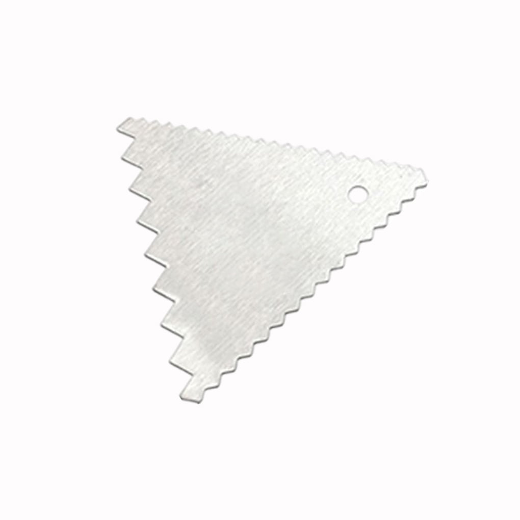 ADVEN Stainless Steel Cake Scraper Cream Icing Smoothers Teeth Edge