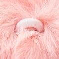 thumbnail image 2 of 10 pc Handmade Faux Rabbit Fur Pom Pom Ball Covered Pendants Fuzzy Bunny Hair Balls with Elastic Fiber Pink 55~74mm Hole: 5mm, 2 of 2