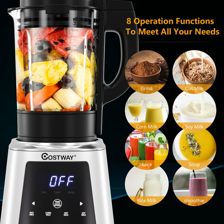 Professional Countertop Blender 8-in-1 Smoothie Soup Blender with