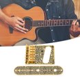 thumbnail image 4 of Electric Guitar Saddle Bridge Plate, Guitar Bridge Golden Adjustable  For Replacement, 4 of 8