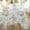 Watercolor Floral, variant on Spring Summer Tablecloth for Rectangle Tables 60x102 Inch,Waterproof Watercolor Eucalyptus Table Cloth,Washable Floral Runner Style Tablecloths for Picnic Dinner Outdoor