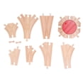 thumbnail image 2 of WoodenTrack Set, WoodenTrack Expansion Pack for Toddlers Educational DIY Building Assembly Toys, 2 of 7