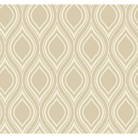 York Wallcoverings BL0328 Beige Book Ogee Wallpaper