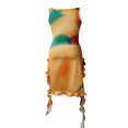 thumbnail image 4 of Women‘s Summer Tank Dress  Sleeveless Square Neck Irregular Ruffle Hem Long Dress, 4 of 5