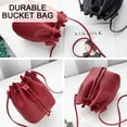 thumbnail image 5 of Bienvenido Bolso tipo cubo para mujer y bolso con flecos, bolso tipo cubo con cuerda, bolso cruzado de un solo hombro a la moda, bolso cruzado novedoso, 5 of 5