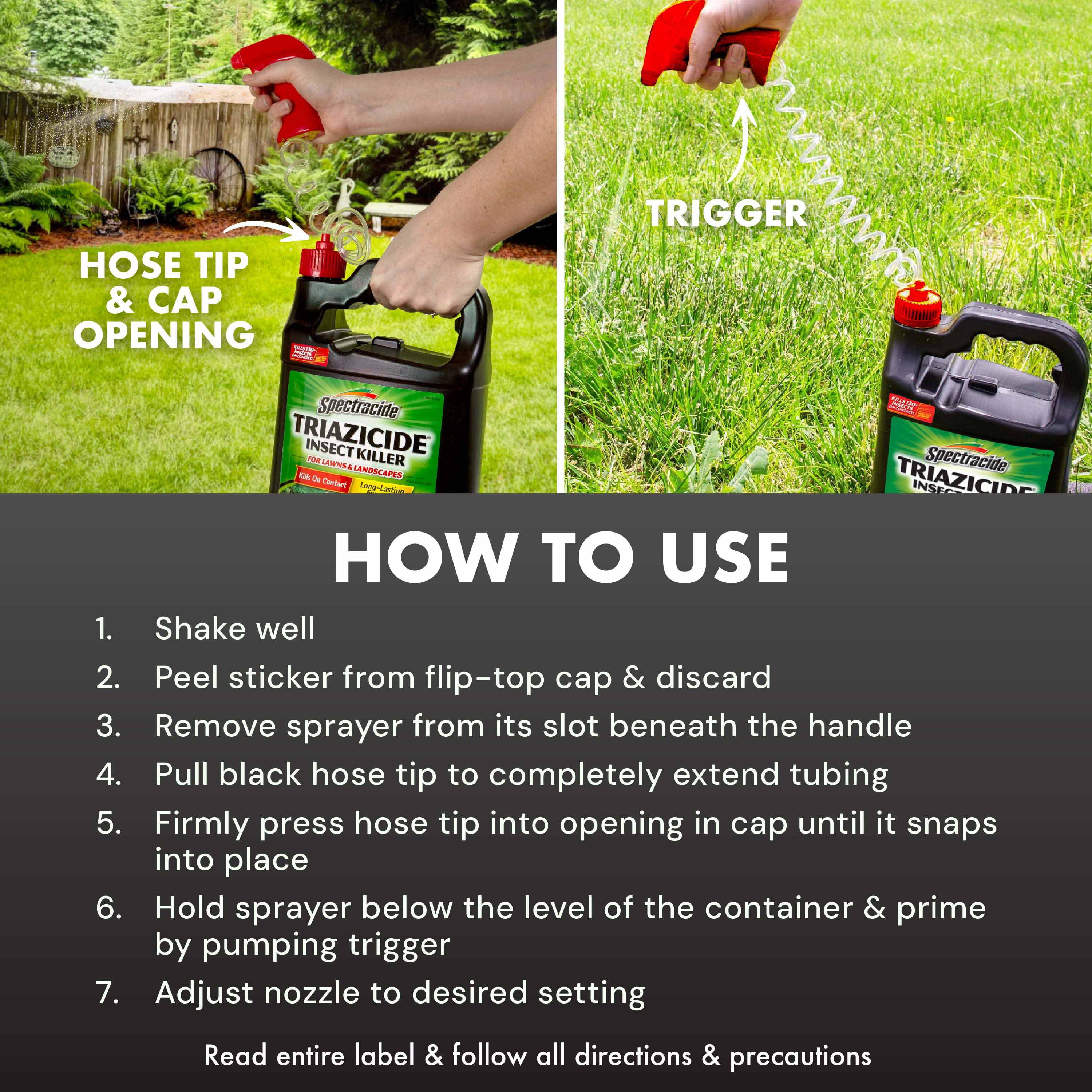 Spectracide Triazicide Insect Killer For Lawns & Landscapes, Ready-to-Use, 1-gallon