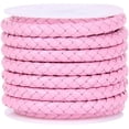 thumbnail image 2 of Yazoeia 2 Meter Braided Leather Cord String, Round Braided Cord PU Leather Braided Leather Cord Braid for Jewelry Making, Necklace, Bracelets, Wraps, Crafts and DIY Design Projects, 5mm, 2 of 7