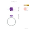 thumbnail image 4 of ANGARA Natural Eight Prong-Set Round 1.8 ct Amethyst Solitaire Ring in 14K White Gold for Women (Size-8mm) | February Birthstone, Birthday, Anniversary, Jewelry Gift for Women | Natural Amethyst Ring, 4 of 8