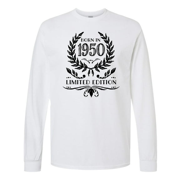 Inktastic Born in 1950 Limited Edition Long Sleeve T-Shirt