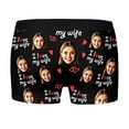 thumbnail image 4 of KHONTS DIY Custom Face Mens Boxer Briefs Personalized Underwear with Photo Picture Customized Boxers Gifts for Boyfriend Husband 04-Black XXL, 4 of 9