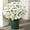White-5.9x12.6 Inch, variant on Faux Mums for Outdoor Planters 5 Bundles Artificial Sunset Chrysanthemum Outside Porch Garden Autumn Flowers Decor No Fade Fall Flower Fake Fall Plants Orange