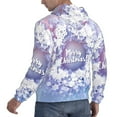 thumbnail image 3 of Bingfone Round Snow Merry Christmas Men'S Drawstring Hoodie Long Sleeve Pocket Sweatshirts-4x-Large, 3 of 9