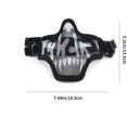 thumbnail image 5 of Máscara Airsoft Master de malla metálica, máscara verde táctica de medio cráneo para protección facial, equipo táctico Cs genuino brillar Electrónica, 5 of 5