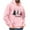 Pink, variant on Fengactive Christmas Hoodie for Men Tree Print Drawstring Tops with Kangaroo Pocket Long Sleeve Sweatshirt Fashion