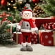 thumbnail image 4 of Extendable Snowman Doll Christmas Decor Stretchable Santa's Deer Toy For Window Display Mantel Tree Decorations Festive Interactive Party Props For Home, 4 of 5