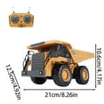 thumbnail image 2 of Interesting Engineering Vehicles Remote Control Bulldozer and Loader Set (9-Channel), 2.4GHz RC Construction Vehicles, Made of Metal Alloy, with Cool Lights and Sound Effects, 2 of 6
