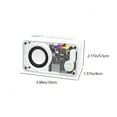 thumbnail image 3 of xjwjuw Transparent Bluetooth Speaker with RGB Lights and HIFI Stereo Sound, Wireless Portable Speaker with Long Battery Life and Device Connection, Stylish Gift for Party Home Office and Travel, 3 of 8