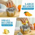 thumbnail image 5 of 2025 Manual citrus juicer, stainless steel citrus juicer for lemons, oranges and grapefruits, dishwasher safe, 5 of 5