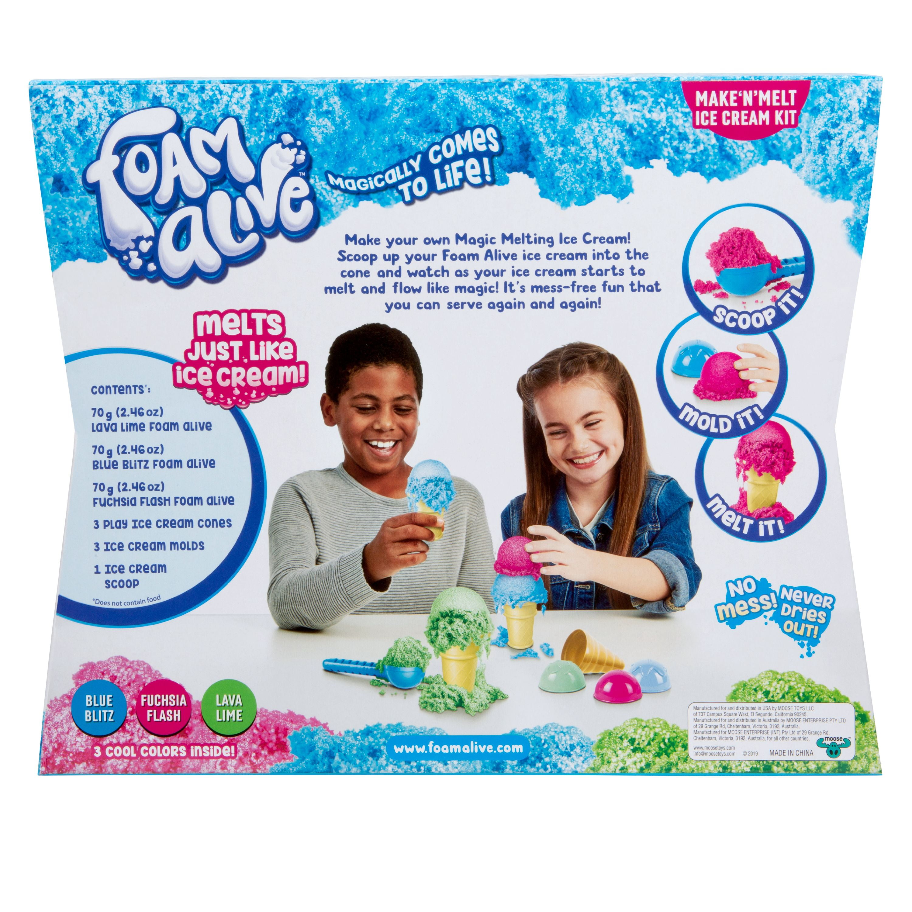 foam alive ice cream playset