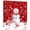 Red, variant on Wall Art Prints, Red Snowman Christmas Framed Canvas Prints for Bedroom Living Room Bathroom Office, Xmas Balls Snowflake Gallery Wrap Wall Art Poster for Gifts Home Decor 12"x12"