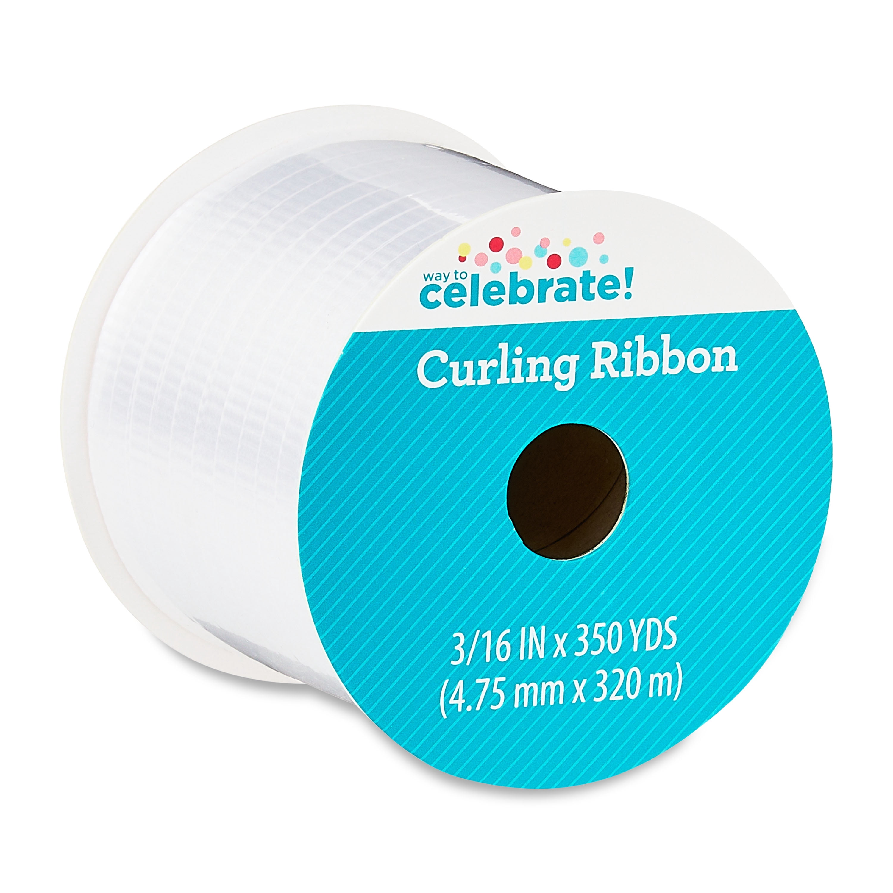 Way To Celebrate White Curling Ribbon, 350 yds