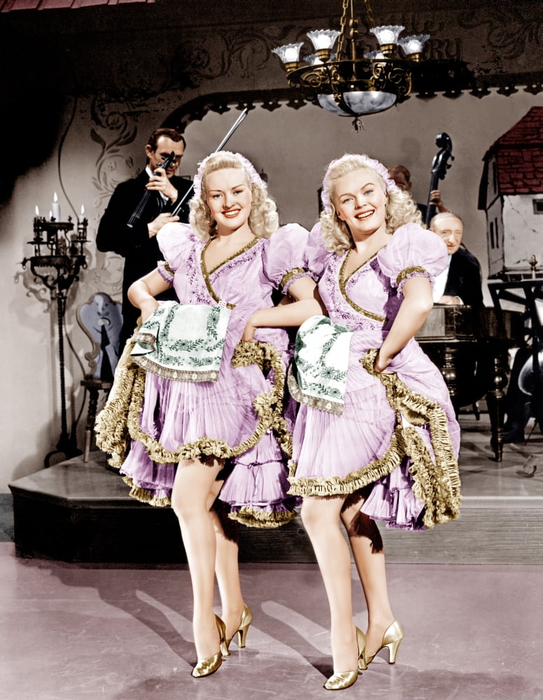 The Dolly Sisters From Left Betty Grable June Haver 1945. 20Th Century