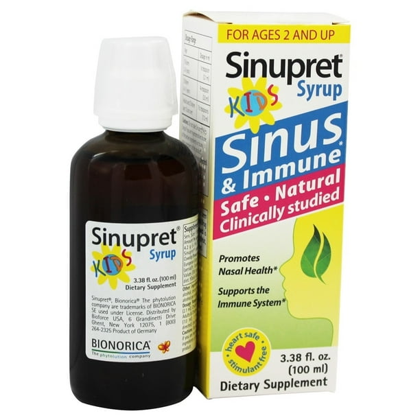 Bionorica Sinupret Kids Sinus & Immune Syrup 3.38 fl. oz. Walmart