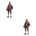thumbnail image 4 of Bearachild Adornos únicos de Halloween Figuras de esqueleto geniales para aumentar el espacio Baloncesto de acrílico moderno y de moda baloncesto 2Conjunto, 4 of 6